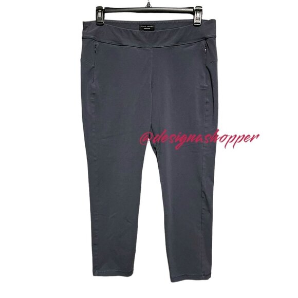 Susan Graver Weekend Gray Stretch Capri Pants Size LP - Picture 1 of 8